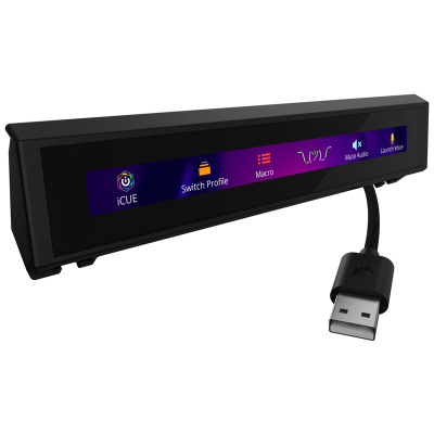 CORSAIR、最大6つの仮想ボタンを自由に設定できるタッチスクリーン「iCUE NEXUS」発売