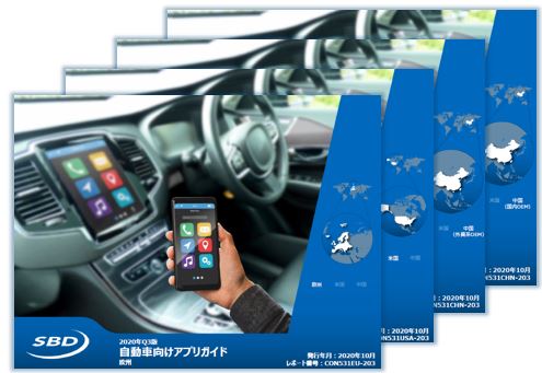 自動車向けアプリ市場の全体像とOEM各社が提供しているアプリの詳細をまとめた「自動車向けアプリガイド 2020年Q3版」をリリース