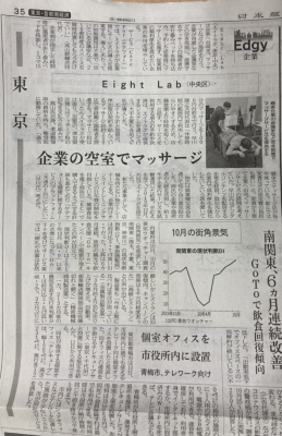 株式会社EightLabが展開する健康プラットフォーム「CareFor」事業が日本経済新聞「Edgy企業」欄にて掲載されました