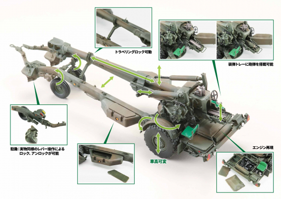 プラスチックモデルキット 陸上自衛隊155 Mmりゅう弾砲 Fh 70 模型ファン待望の自衛隊装備品の代表格が満を持して登場 21年3月以降 発売予定 マピオンニュース