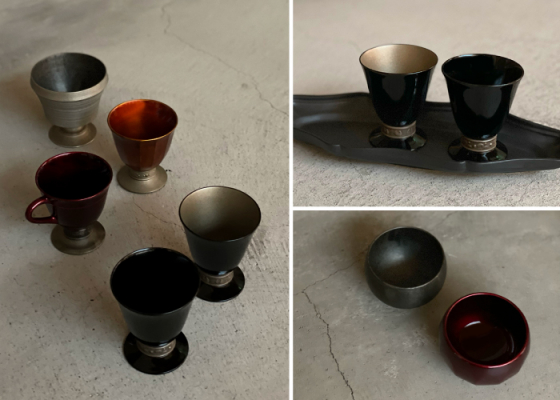 洗練された美しい酒器】塗師一富 冨樫孝男 会津塗（福島）-2022