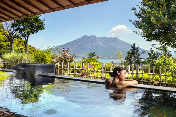 SHIROYAMA HOTEL Kagoshima 展望露天温泉 さつま乃湯にて香りの癒やし空間を演出
