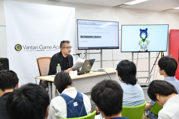 ゲームプロデューサーの齊藤陽介さんの講演会 ゲームプロデューサーとして大切なのは「プロジェクトを成功させて利益を出すこと」