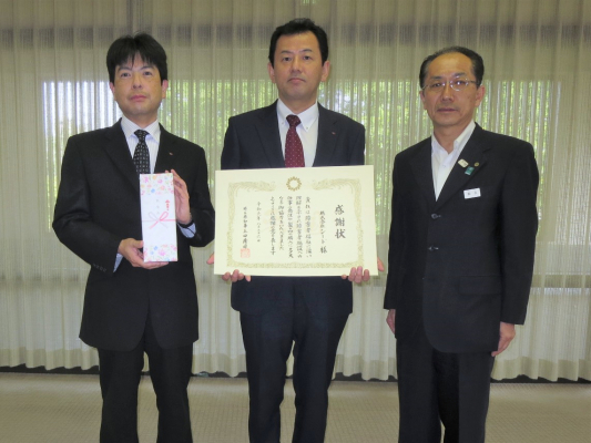 「障害者就労施設応援企業」として認定 8月26日（月）埼玉県知事公館において感謝状受領