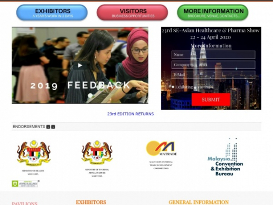 世界の展示会.infoでは、マレーシアのクアラルンプールで開かれる医薬・ヘルスケア関連の展示会、『SEACare 2020 -第23回東南アジア ヘルスケア・ファーマショー』の出展受付を開始