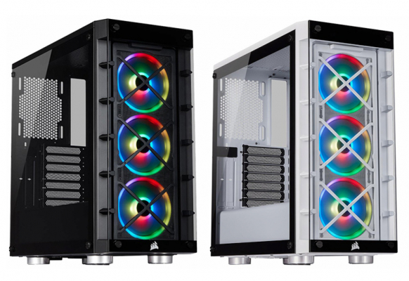 CORSAIR、iCUE対応、サイドパネルに強化ガラスを採用したATX対応ミドルタワーPCケース「iCUE 465X RGB」発売