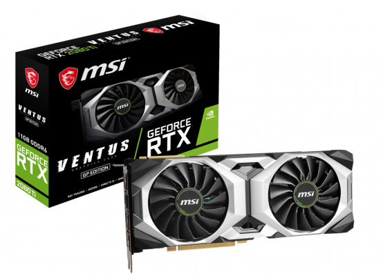MSI、NVIDIA GeForce RTX 2080 Ti搭載グラフィックスカードに「GeForce RTX 2080 Ti VENTUS GP」を追加
