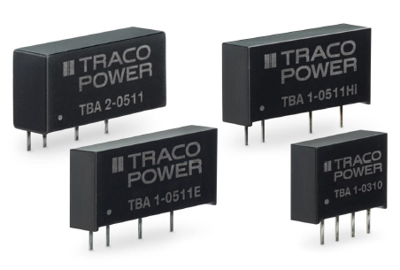 RS、費用対効果の課題を解決するTRACO Power　TBAファミリの新シリーズDC-DCコンバータを発売　コストやスペースの制限が厳しい低電力アプリケーション用にパフォーマンスを向上