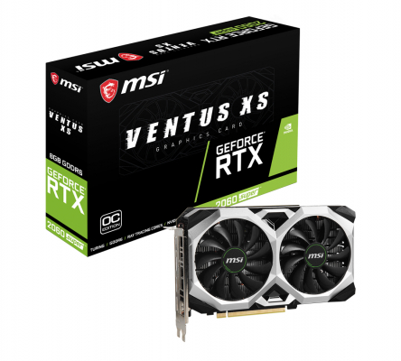 MSI、NVIDIA GeForce RTX 2060 SUPER搭載OCモデルに「GeForce RTX 2060 SUPER VENTUS XS J OC」を追加