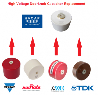 村田製作所、TDK、Vishay、AVX、HVCAの超高電圧ドアノブセラミックコンデンサの代替交換クロスリファレンス製品の発売