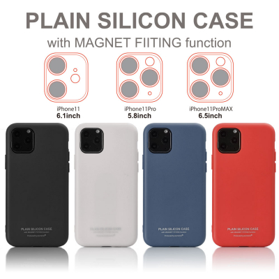 iPhone11の3モデル（iPhone11,11Pro,11Pro MAX）にシンプルでミニマムなデザインなのにマグネットフィットが可能なシリコンケース「PLAIN SILICON CASE」を発売