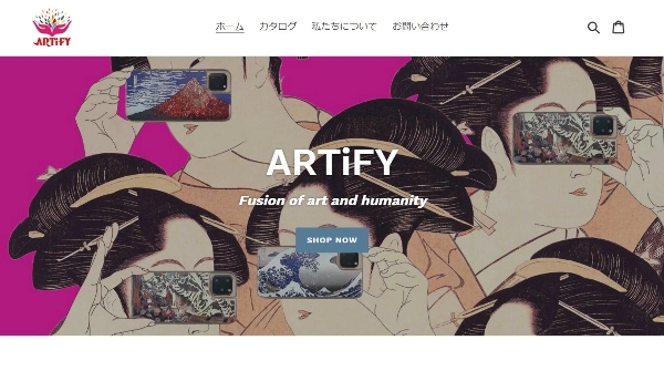 昨年話題を呼んだiPhoneグリッターケースの「クリムト」や「浮世絵」グリッターケースが、新たに「ARTiFY（アーティファイ）」ブランドとしてWEBサイトや各美術館などで発売されます！