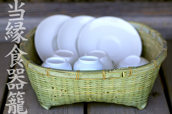 新登場！人気の茶碗籠に新タイプ♪使いやすい素朴な竹の食器かご