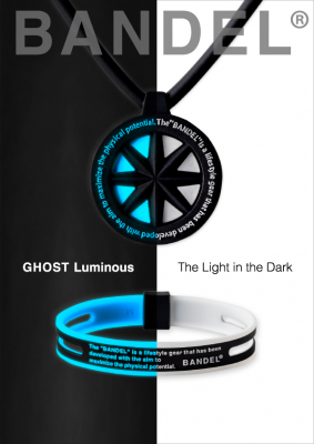 暗闇に浮かび上がる青い光｜BANDEL 「GHOST Luminous」 ブレスレット・ネックレス 発売