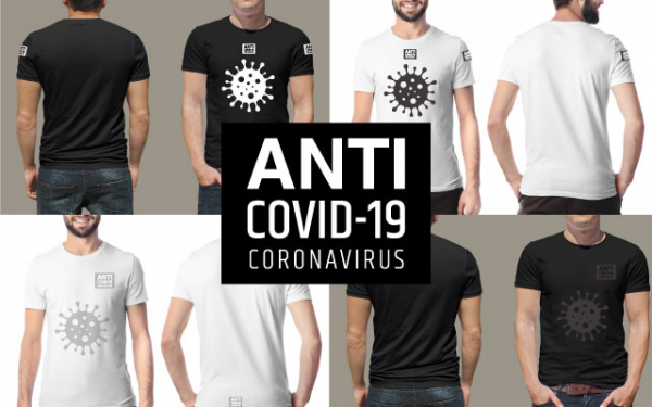 チャリティー販売開始。「コロナに負けるな!!」 コロナに打ち勝つ力強さを見せつけるTシャツデザイン ANTI COVID-19 CORONAVIRUSプロジェクト始動。