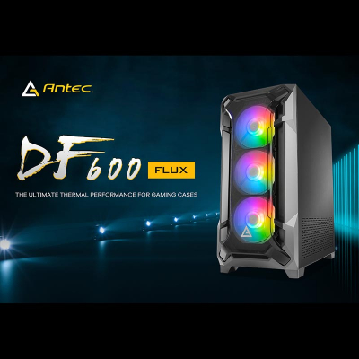 Antec、ARGBファン付属、強化ガラスパネル搭載冷却型ミドルタワーPCケース「DF600 FLUX」発売