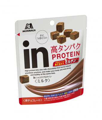 タンパク質が豊富に摂れるチョコレート「ｉｎショコラプロテイン＜ミルク＞」10月6日（火）新発売！ タンパク質の働きを強めるＥルチン配合