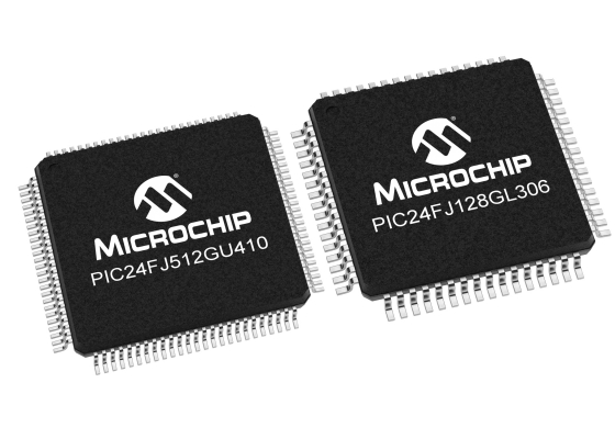 Microchip、バッテリ駆動応用向けの低消費電力アニメーション機能付きディスプレイ ドライバを内蔵したPIC24F MCUを発表