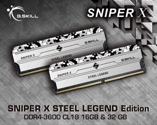 G.SKILL、ASRock Steel Legendシリーズ コラボレーションメモリ「SNIPER X STEEL LEGEND Edition」発売