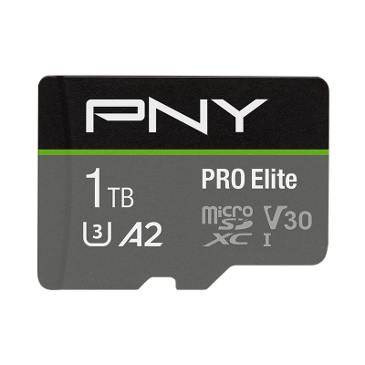PNY、容量1TB のPRO Elite microSDXCフラッシュメモリカードを発表、容量とパフォーマンスを兼ね備えたストレージソリューション