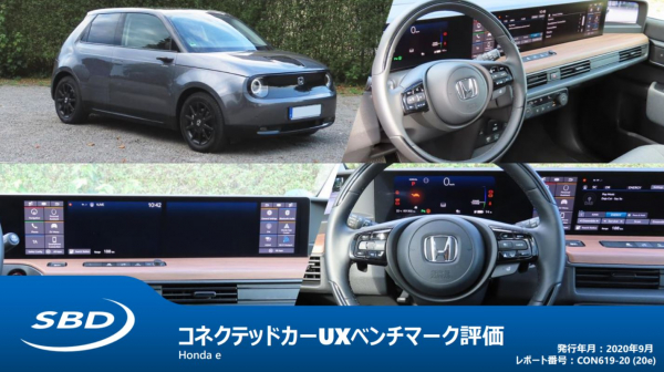 Honda eに搭載されたインフォテイメントシステムのUX評価結果をまとめたレポートをリリース