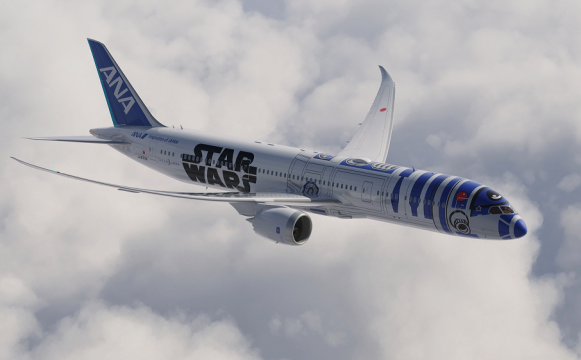 ANA『STAR WARS（TM）プロジェクト』スター・ウォーズ特別塗装機R2-D2