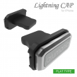 ライトニングキャップのフラットタイプガンメタ