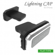 ライトニングキャップのフラットタイプシルバー