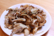 秋の新メニュー　きのこバター炒め