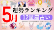 ziredが西洋占星術で占う5月運勢ランキング画像 メインヘッダータイトル画像